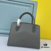 6930b9846e68136f4d9ae56d High-Quality Counter Product PRADA #66158 Premium Imported Coarse Cross Cowhide with Calfskin, 175 OEM Code, Enamel Same-Color Logo Pendant, Classic and Uniquely Elegant, 33 x 24 x 15cm