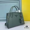 6930b9896e68136f4d9ae577 High-Quality Counter Product PRADA #66158 Imported Coarse Cross Cowhide + Calfskin 175 OEM Code Enamel Same-Color Logo Pendant Classic Unique Charm Fashionable and Elegant 33x24x15cm