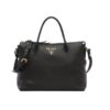 6930b98f6e68136f4d9ae581 Classic Return 🌹 With Dual Shoulder Straps 💋 Calfskin Leather, Double Top Handles, Removable Adjustable Leather Strap, Removable Adjustable Colorful Fabric Strap, Gold-Tone Hardware, Engraved Metal Logo, Zip Closure, Two Interior Pockets, Jacquard PRADA Logo Lining