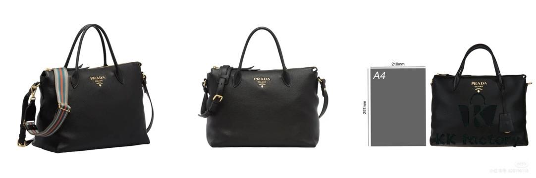 6930b98f6e68136f4d9ae581 Classic Return 🌹 With Dual Shoulder Straps 💋 Calfskin Leather, Double Top Handles, Removable Adjustable Leather Strap, Removable Adjustable Colorful Fabric Strap, Gold-Tone Hardware, Engraved Metal Logo, Zip Closure, Two Interior Pockets, Jacquard PRADA Logo Lining