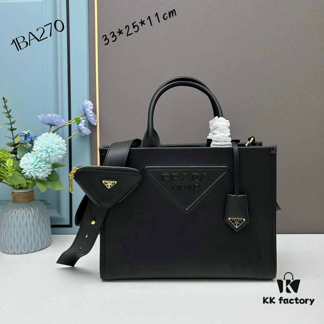 6930b9916e68136f4d9ae585 Prada Full Cowhide Tote Bag with Saffiano Leather Handles, Detachable 110cm Triangular Mini Bag and Adjustable Saffiano Leather Shoulder Strap