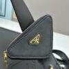 6930b9966e68136f4d9ae58c Prada Full Cowhide Tote Bag with Saffiano Leather Handles, Detachable 110cm Triangular Mini Bag and Adjustable Saffiano Leather Shoulder Strap