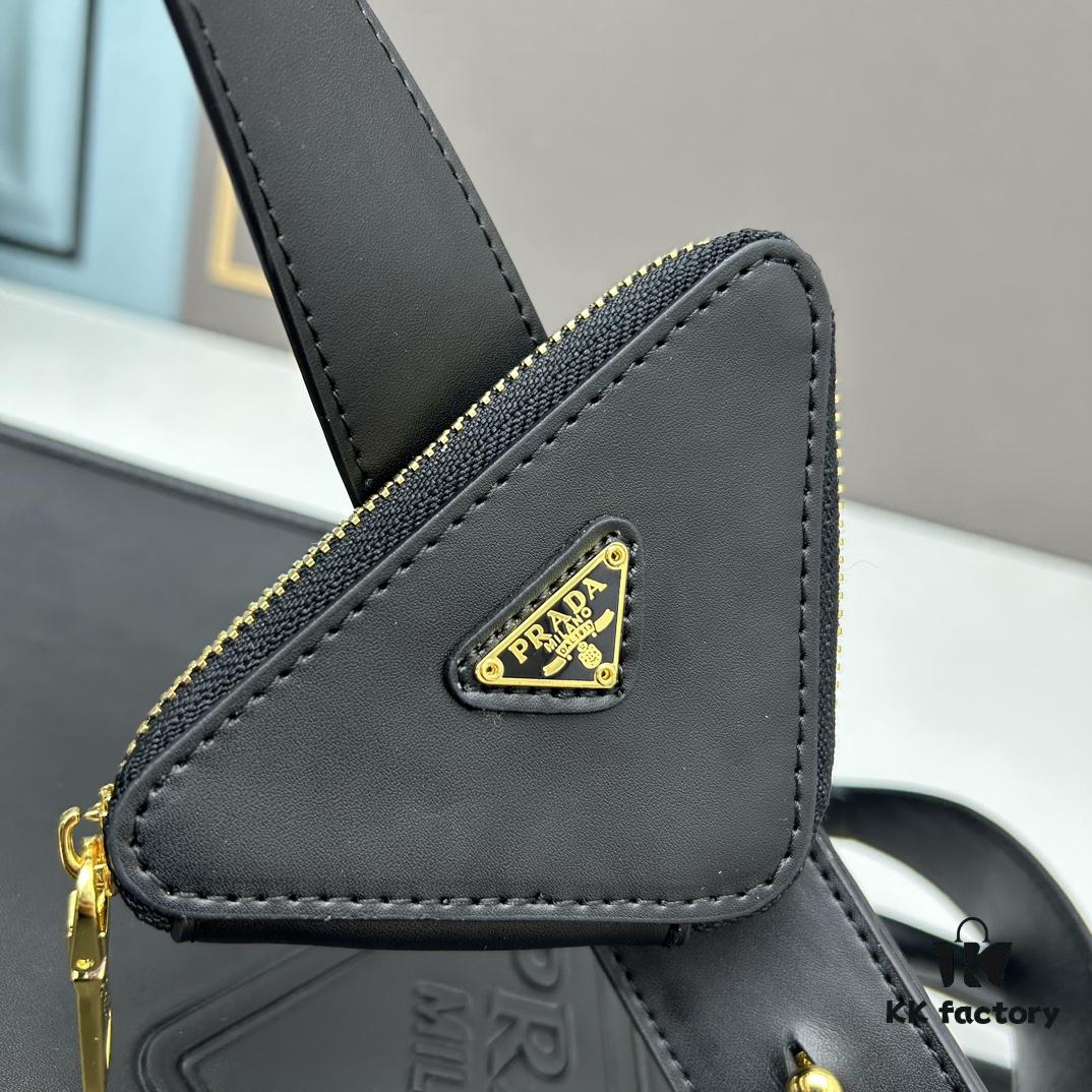6930b9966e68136f4d9ae58c Prada Full Cowhide Tote Bag with Saffiano Leather Handles, Detachable 110cm Triangular Mini Bag and Adjustable Saffiano Leather Shoulder Strap