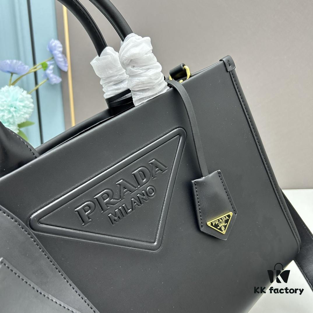 6930b9966e68136f4d9ae58d Prada Full Cowhide Tote Bag with Saffiano Leather Handles, Detachable 110cm Triangular Mini Bag and Adjustable Saffiano Leather Shoulder Strap