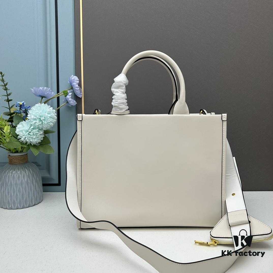 6930b9986e68136f4d9ae590 Prada Full Cowhide Tote Bag with Saffiano Leather Handles, Detachable 110cm Triangular Mini Bag and Adjustable Saffiano Leather Shoulder Strap