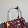 Prada Patent Leather Top Handle Crossbody Bag