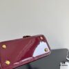 Prada Patent Leather Top Handle Crossbody Bag