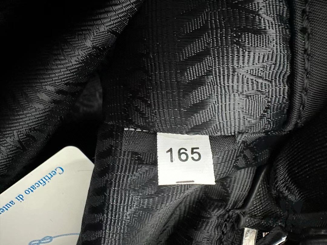 PRADA Imported Parachute Fabric with Leather Trimming