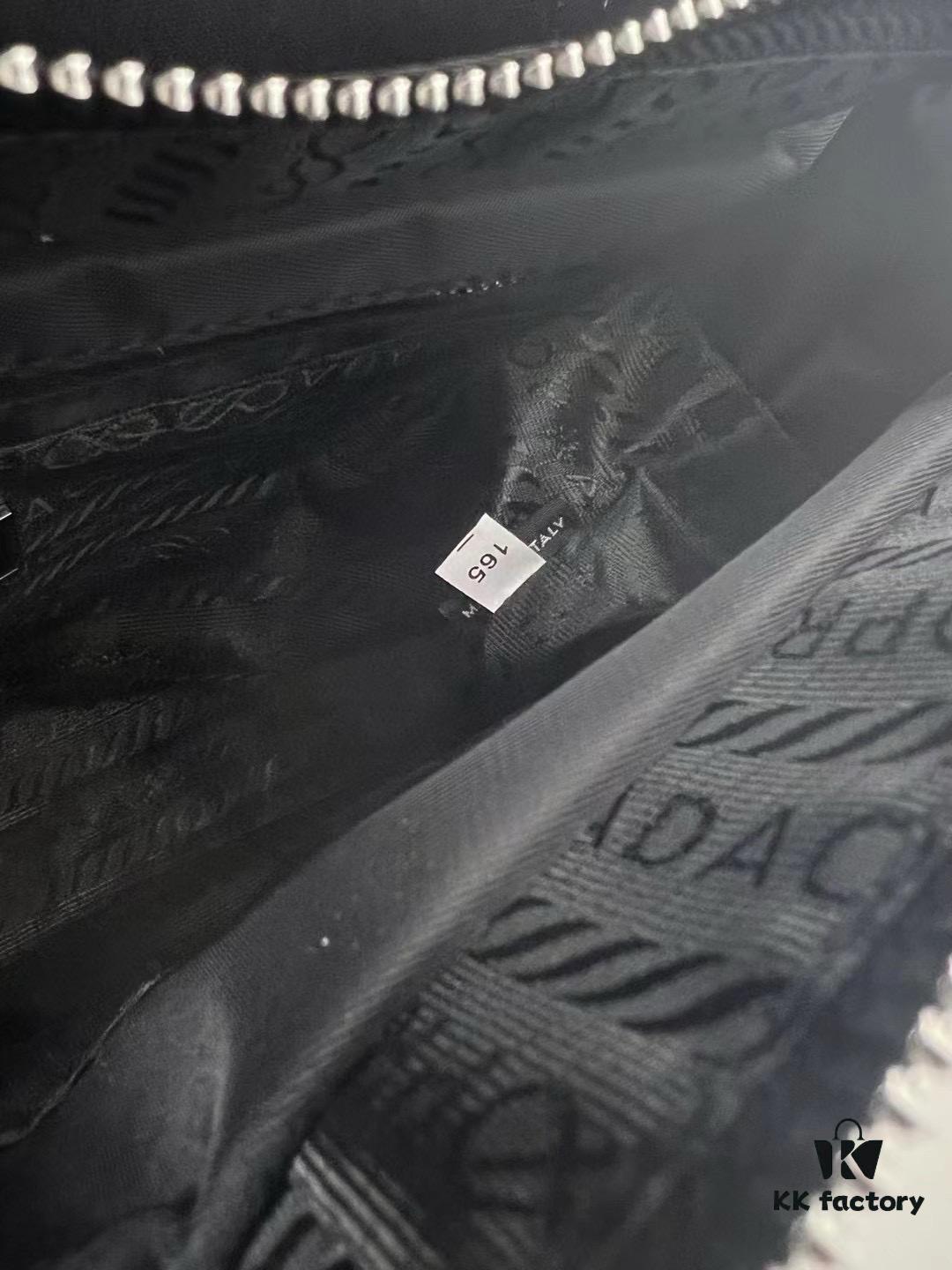 PRADA Imported Parachute Fabric with Leather Trim