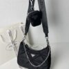 PRADA Imported Parachute Fabric with Leather Trim
