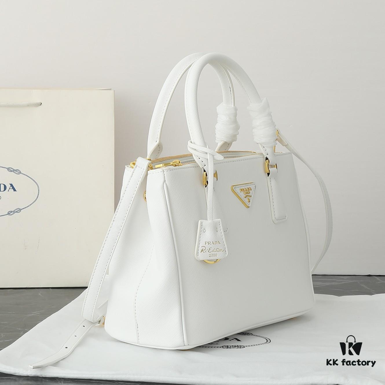 6930b9dd6e68136f4d9ae5fe House Super Hot Selling Killer Bag, Saffiano Leather, Dual Top Handles, Detachable Adjustable Leather Shoulder Strap, Gold-Tone Hardware, Triangular Leather Patch with Metal Engraved Logo, Snap Button Closure on Sides, Two Exterior Zip Pockets, Three Interior Pockets Including One Zippered Pocket, Prada-Branded Lining
