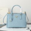 6930b9ea6e68136f4d9ae613 Model 1018 Home Super Hot Killer Bag, Saffiano Leather with Dual Top Handles, Detachable Adjustable Leather Shoulder Strap, Gold-Plated Hardware, Metal Logo Lettering on Triangular Leather Patch, Snap Button Closure on Side, Two Exterior Zip Pockets, Three Interior Pockets Including One Zip Pocket, Prada-Branded Lining