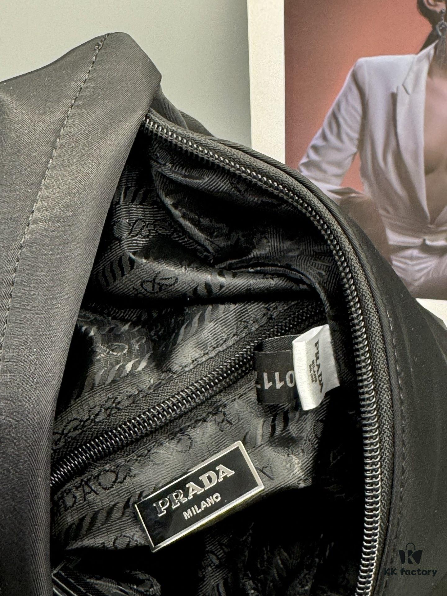 PRADA Two-Piece Set ✅ Latest Model Chest Bag Shoulder Bag Made of Imported Parachute Waterproof Fabric Size 24x31x8