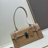 PRADA New Arrival 🎉 (All-Leather Series) [Original Quality with Matching Hardware] Full-Grain Oil-Waxed Calfskin