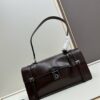 PRADA Counter New Arrival 🎉 (All-Leather Series) [Original Order Quality with Matched Hardware] Full-Grain Wax Oil Cowhide