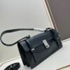 PRADA Counter New Arrival 🎉 (All-Leather Series) [Original Order Quality with Matched Counter Hardware] Full-Grain Wax Oil Calfskin