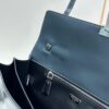 PRADA Counter New Arrival 🎉 (All-Leather Series) [Original Order Quality with Matched Counter Hardware] Full-Grain Wax Oil Calfskin