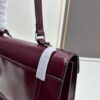 PRADA New Arrival 🎉 (All-Leather Series) [Original Order Quality with Matching Store Hardware] Full-Grain Waxed Cowhide