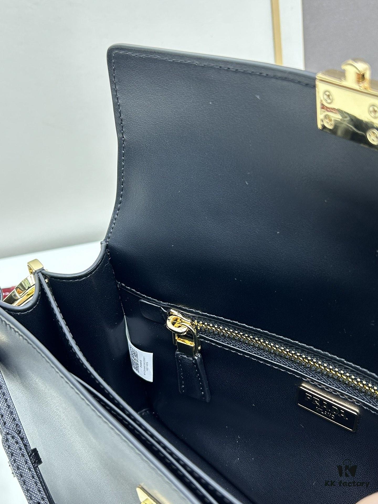 Small PRADA Counter with Gift Box, Celebrity Same Style 🎉 First Layer Cowhide [Original Quality + Matching Counter Hardware]