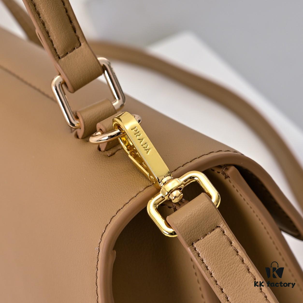 ✨New Launch✨ 2025 PRADA Pre-Spring Soft Sound Handbag – Imported Plain Calfskin Leather