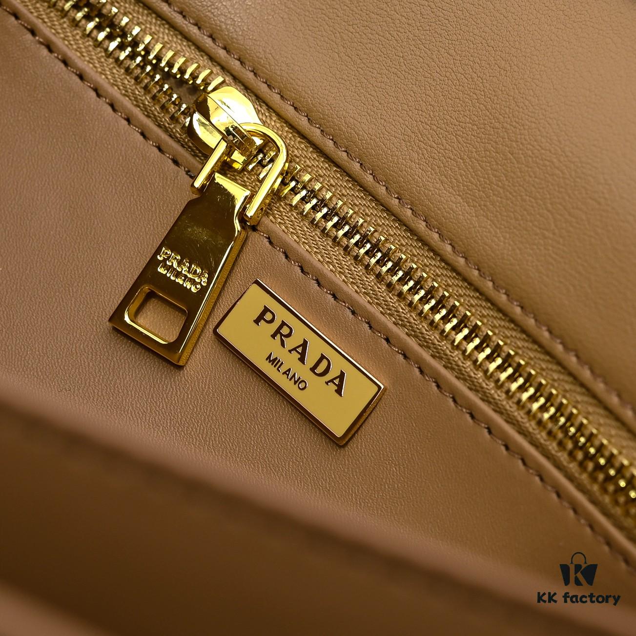 ✨New Launch✨ 2025 PRADA Pre-Spring Soft Sound Handbag – Imported Plain Calfskin Leather