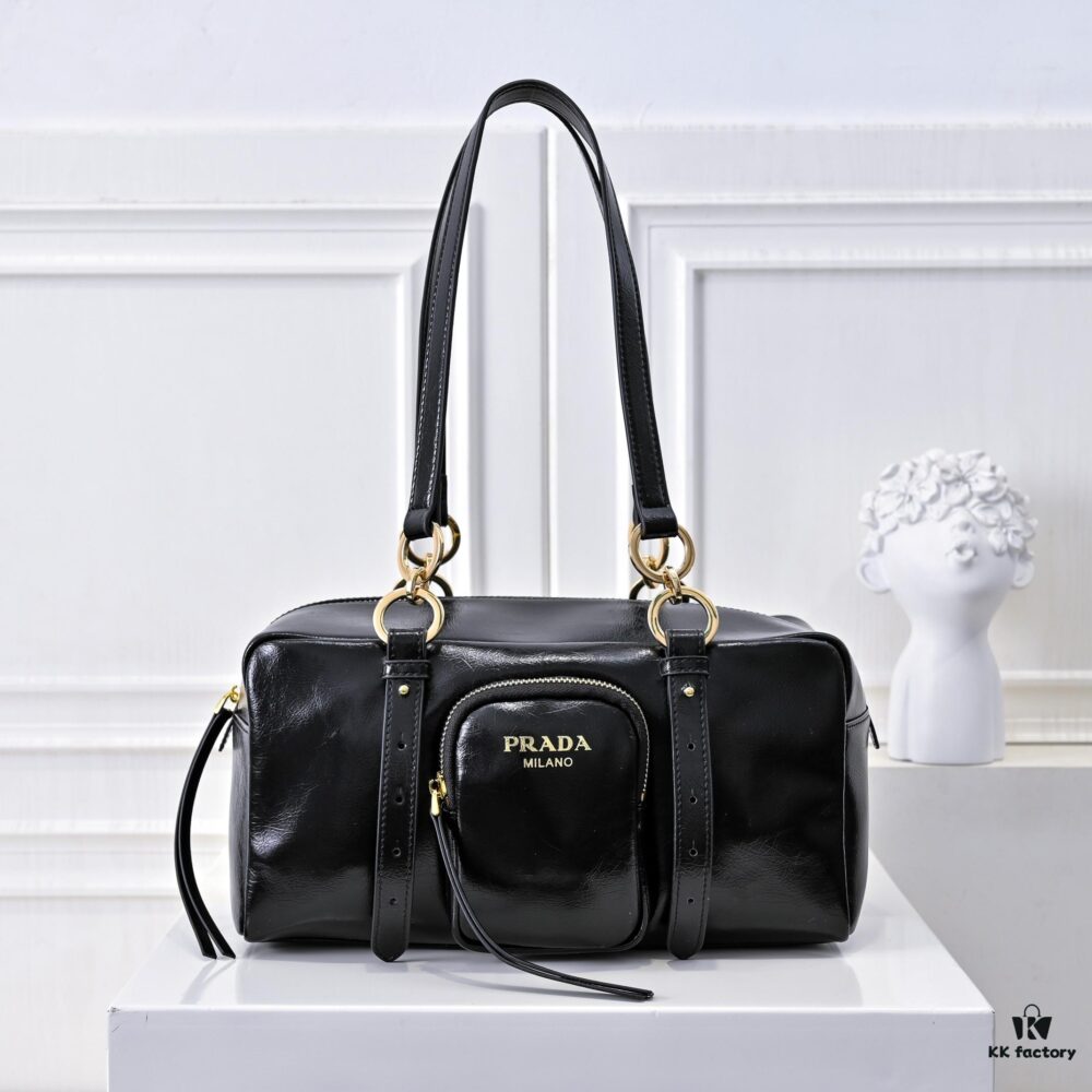 6930ba946e68136f4d9ae724 PRADA 2025 Spring New Arrival Oil-Waxed Leather Tote Bag