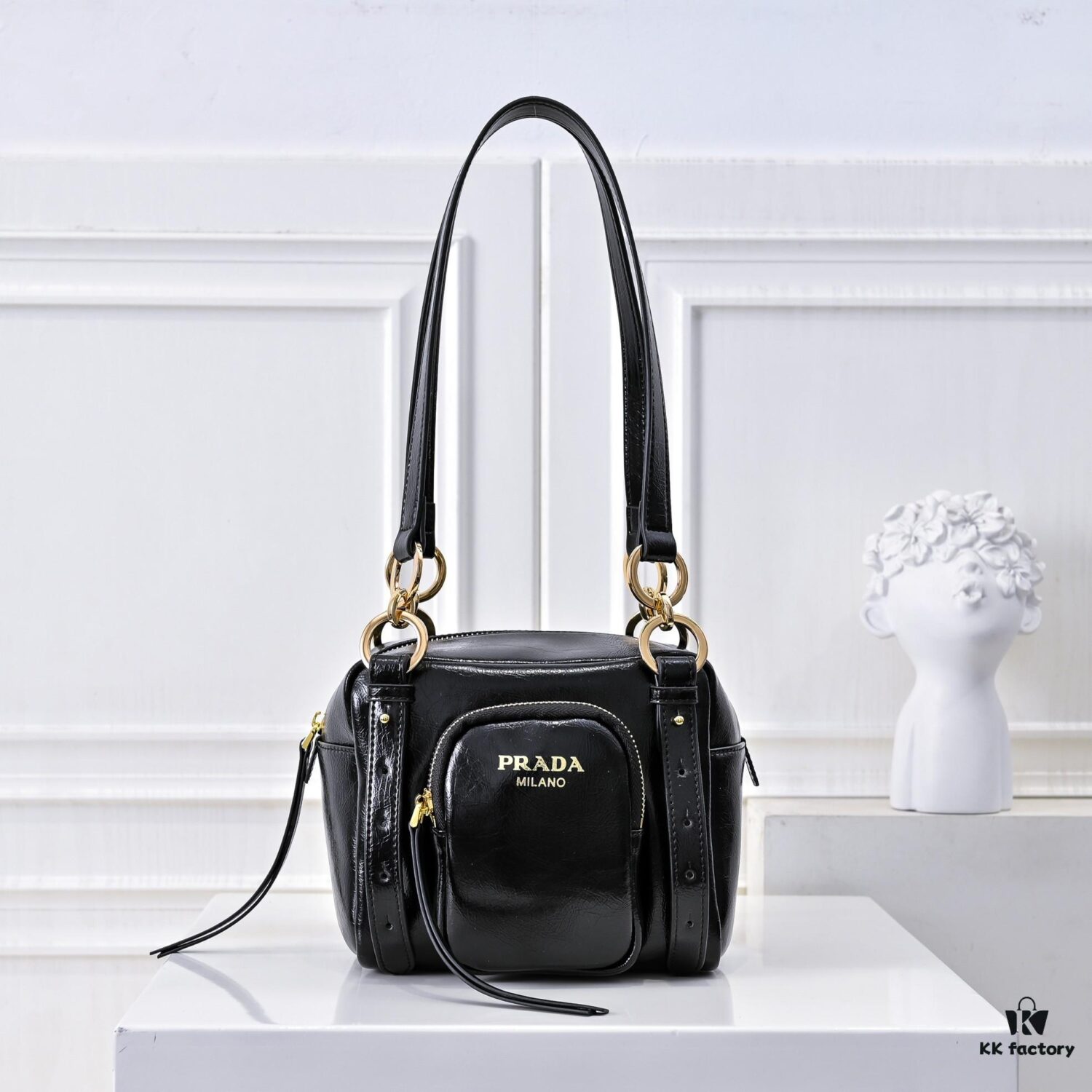 6930ba9d6e68136f4d9ae732 PRADA 2025 Spring New Arrival Waxed Leather Tote Bag