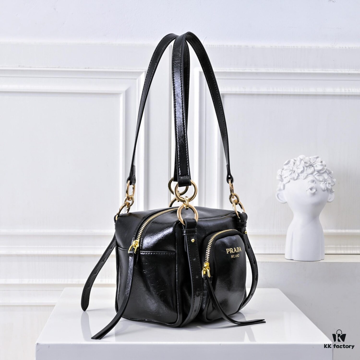6930ba9e6e68136f4d9ae735 PRADA 2025 Spring New Arrival Waxed Leather Tote Bag