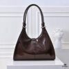 Early Spring 🎉PRADA Counter New Arrival🎉 (All-Leather Series) [Original Order Quality + Matching Store Hardware] Full-Grain Oil-Waxed Calfskin