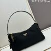 6930bab96e68136f4d9ae75e PRADA New Arrival at Official Counter (Full Leather Series) - Top-Grain Crinkled Lacquer Calfskin & Suede Lock Bag