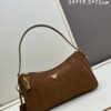 6930bab96e68136f4d9ae75f PRADA New Arrival at Official Counter (Full Leather Series) - Top-Grain Crinkled Lacquer Calfskin & Suede Lock Bag