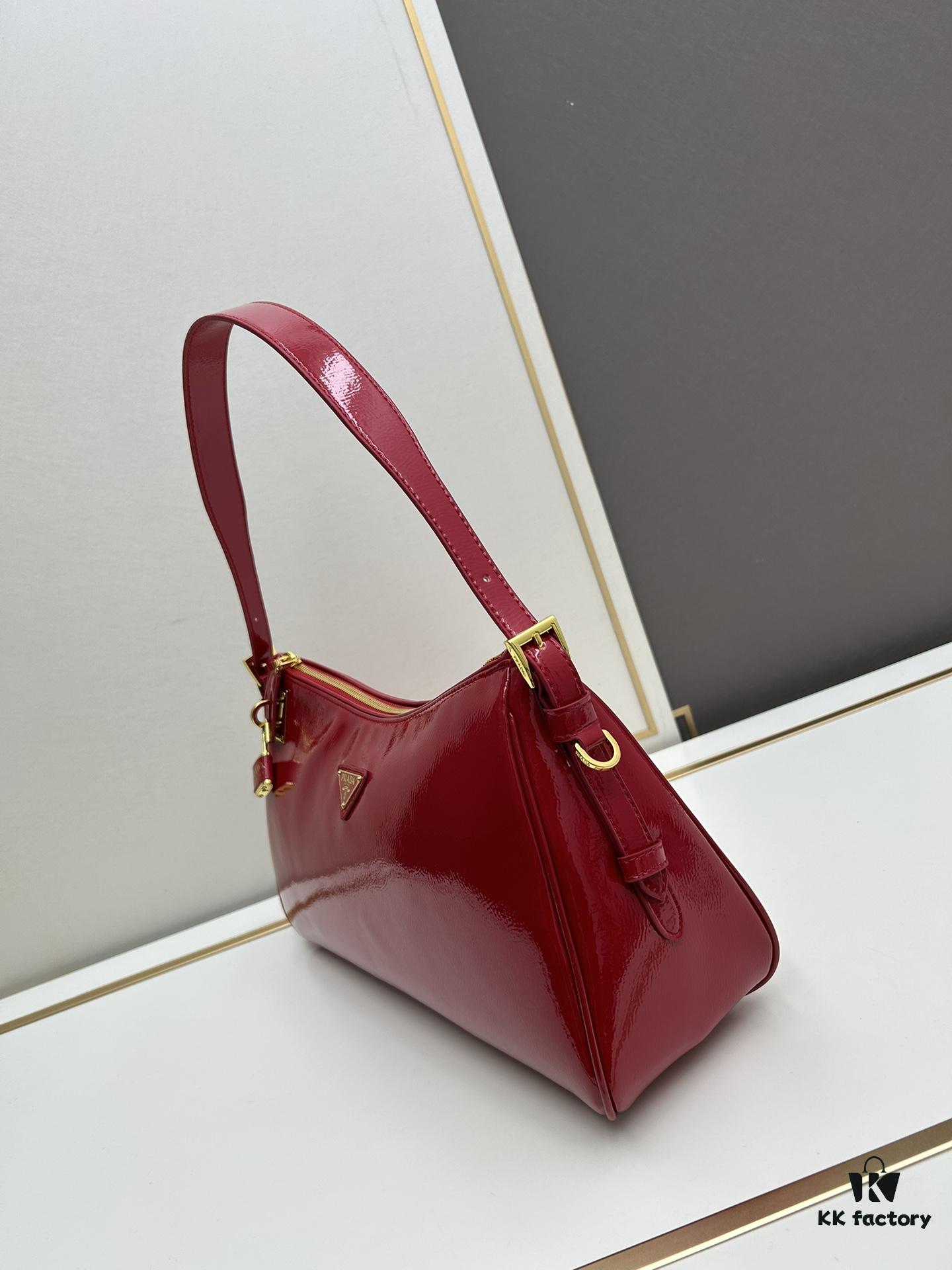 6930bac86e68136f4d9ae776 PRADA New Arrival at Official Counter (Full Leather Series) - Original Order Quality with Authentic Hardware, Wrinkled Painted Calfskin and Suede Lock Bag