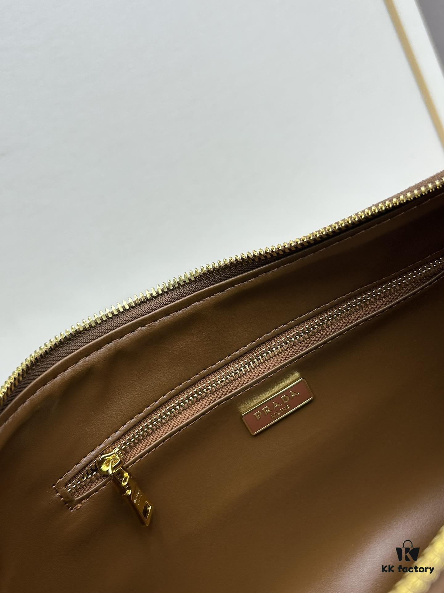 6930bace6e68136f4d9ae780 PRADA New Arrival Genuine Leather Shoulder Bag - Full Top Grain Wrinkled Lacquer Cowhide & Suede Closure Bag