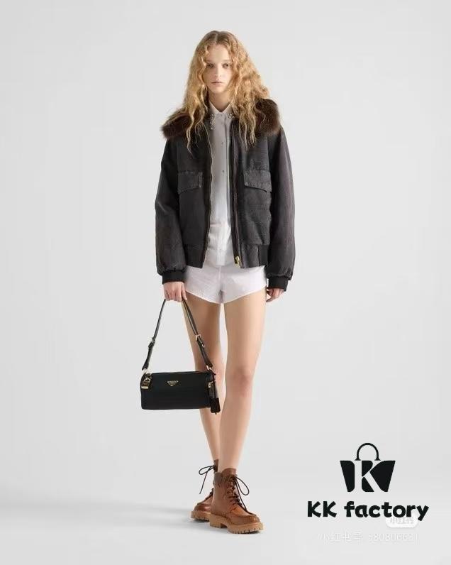 6930bad26e68136f4d9ae789 PRADA New Arrival Original Quality Full-Grain Crinkled Calfskin & Suede Lock Bag with Gold-Tone Hardware