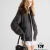 6930bad26e68136f4d9ae78a PRADA New Arrival Original Quality Full-Grain Crinkled Calfskin & Suede Lock Bag with Gold-Tone Hardware