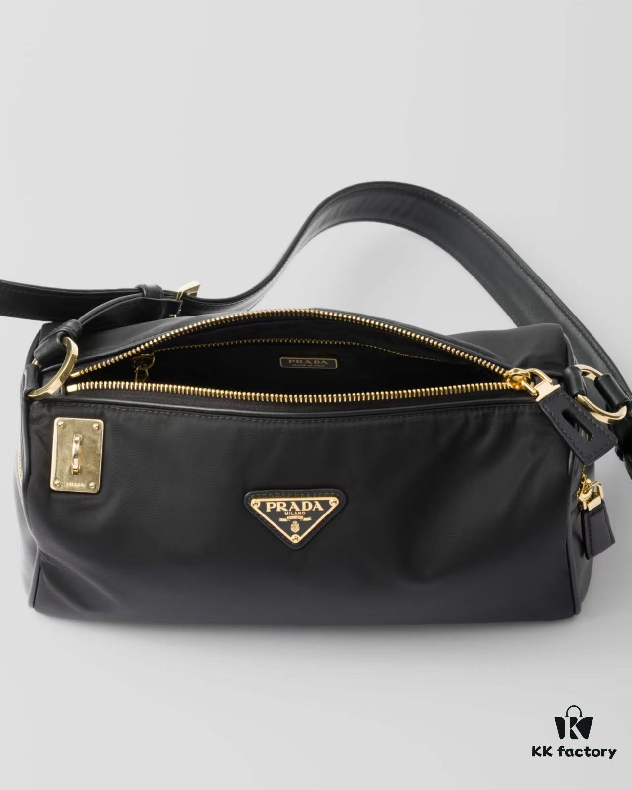 6930bad96e68136f4d9ae795 PRADA New Arrival Original Quality Full-Grain Crinkled Calfskin & Suede Lock Bag with Gold-Tone Hardware