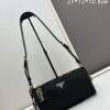 6930badb6e68136f4d9ae79a PRADA New Arrival Genuine Full-Grain Wrinkled Lacquer Calfskin & Suede Shoulder Bag - Original Quality, Matching Store Hardware