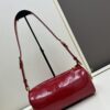 6930bae16e68136f4d9ae7a5 PRADA Genuine Full-Grain Wrinkled Lacquer Calfskin & Suede Shoulder Bag - Original Order Quality with Matching Store Hardware