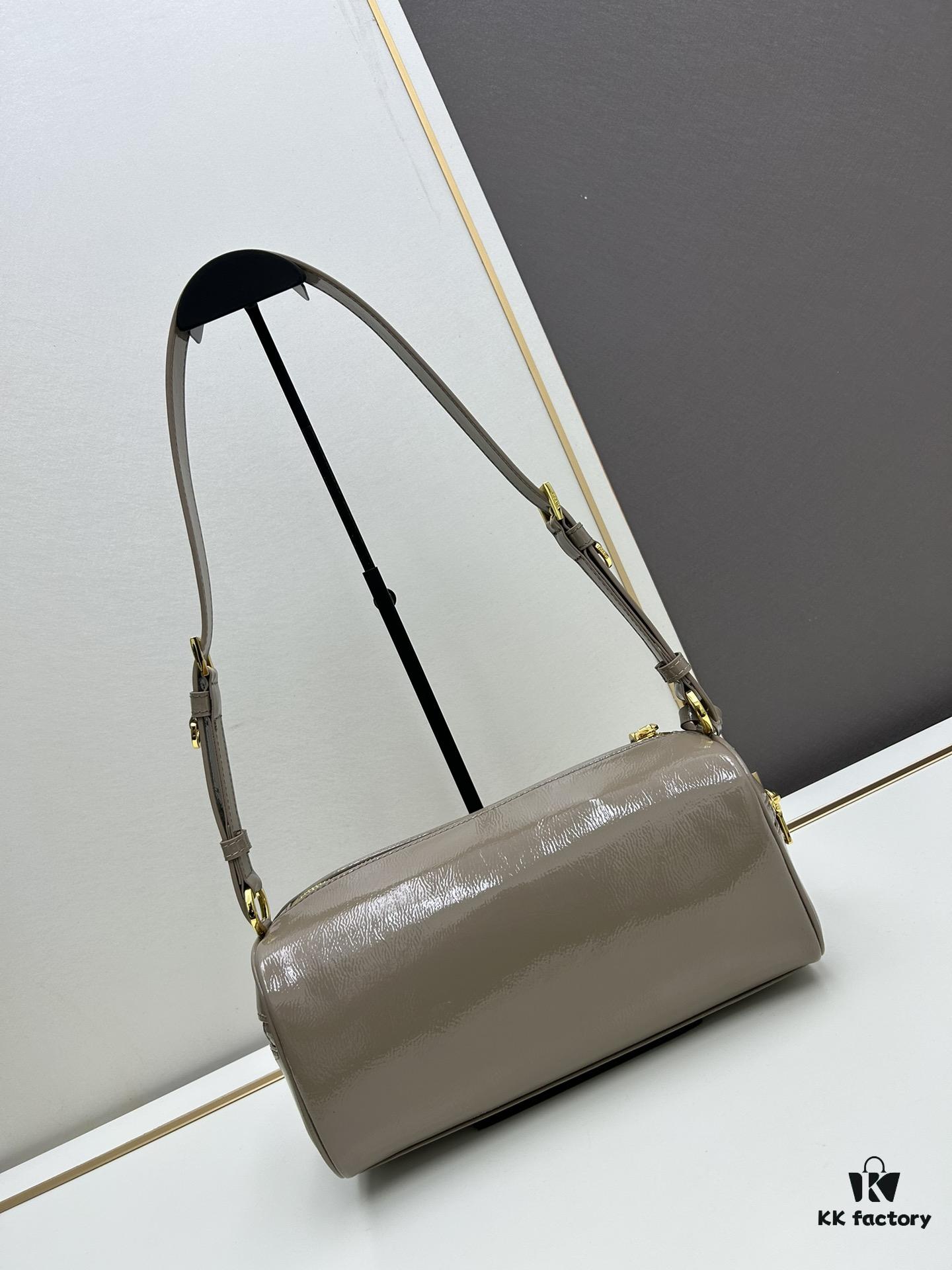 6930bae56e68136f4d9ae7aa PRADA New Arrival Original Quality Full-Grain Wrinkled Painted Calfskin - Suede Lock Bag