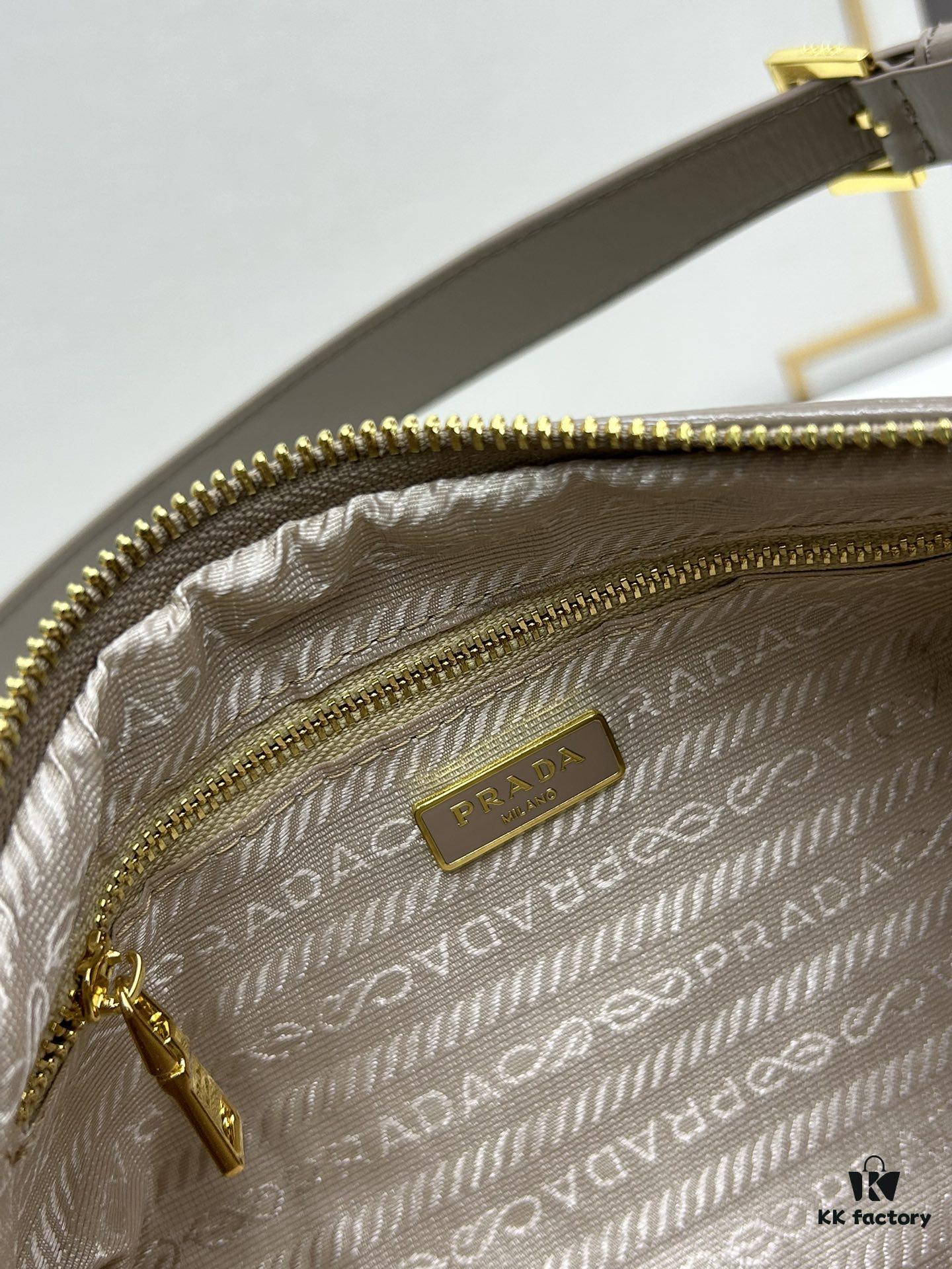 6930bae96e68136f4d9ae7b0 PRADA New Arrival Original Quality Full-Grain Wrinkled Painted Calfskin - Suede Lock Bag