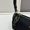 PRADA New Arrival Genuine Top-Grade Full Grain Wrinkled Lacquer Cowhide & Suede Shoulder Bag