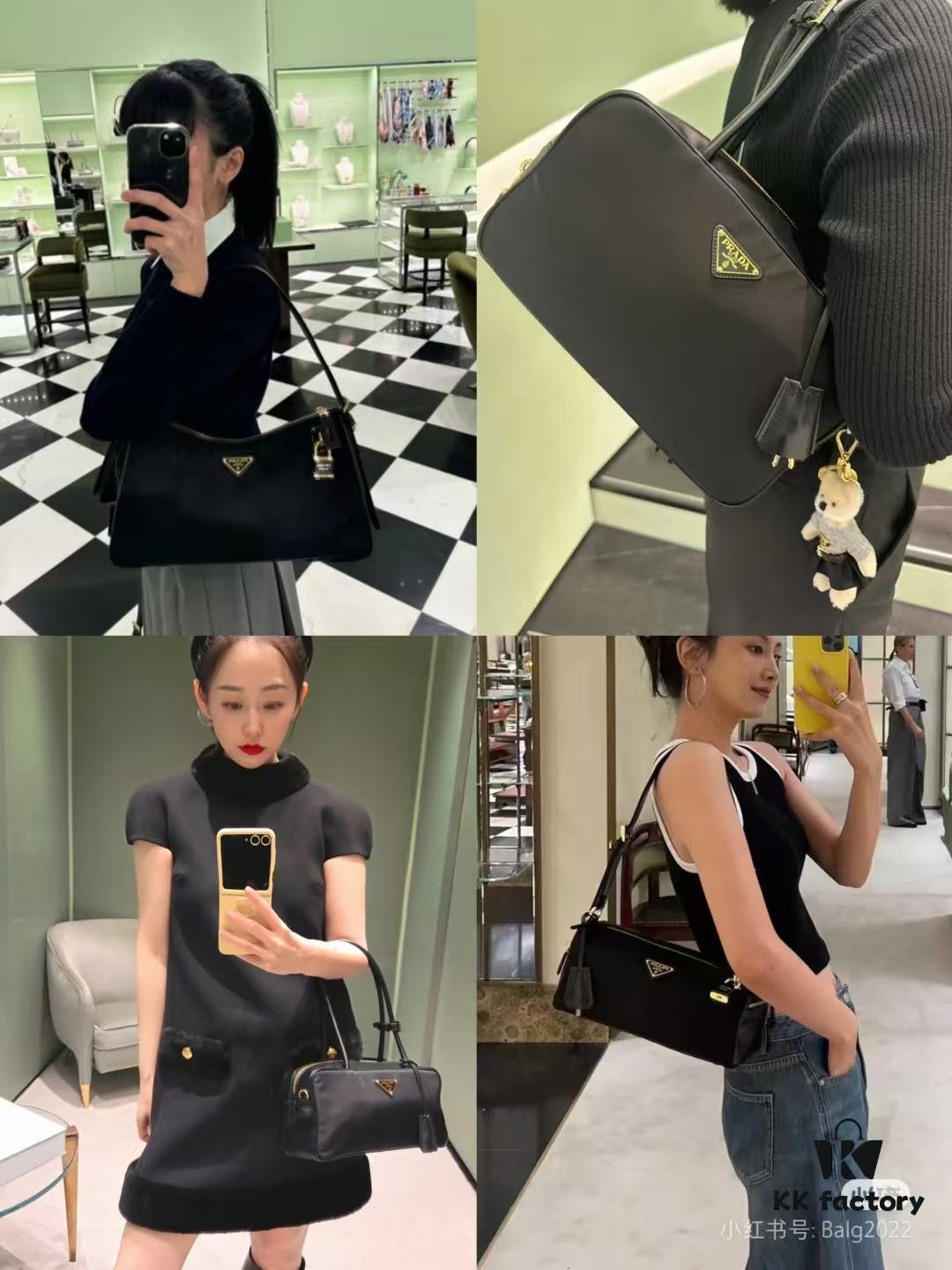 6930baf56e68136f4d9ae7c3 Nylon with Leather Trim, Full Leather PRADA Counter New Arrival Original Quality Matching Store Hardware Re-Nylon Nylon and Top Grain Calfskin Lock Bag