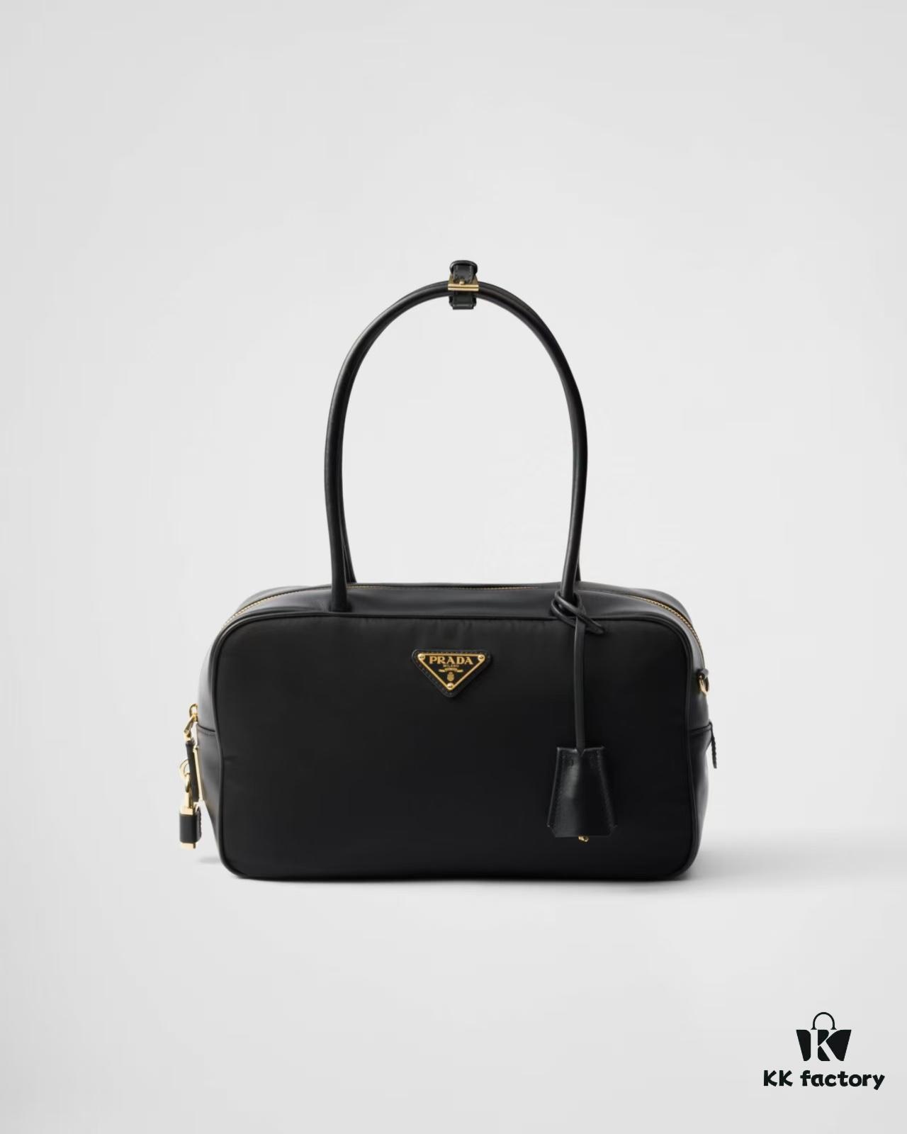 6930baf66e68136f4d9ae7c4 Nylon with Leather Trim, Full Leather PRADA Counter New Arrival Original Quality Matching Store Hardware Re-Nylon Nylon and Top Grain Calfskin Lock Bag