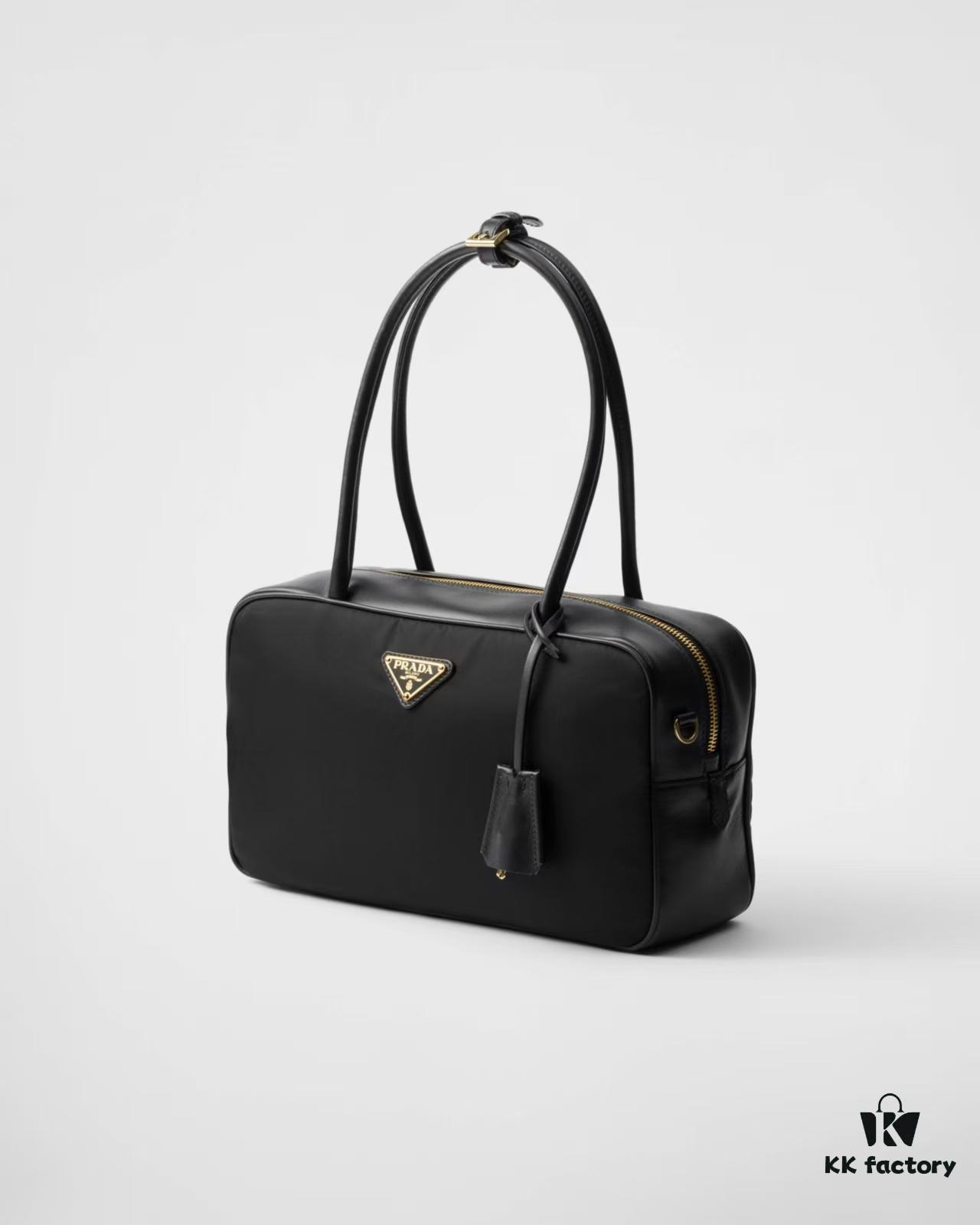 6930baf66e68136f4d9ae7c5 Nylon with Leather Trim, Full Leather PRADA Counter New Arrival Original Quality Matching Store Hardware Re-Nylon Nylon and Top Grain Calfskin Lock Bag
