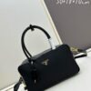 6930bb0a6e68136f4d9ae7e4 Nylon with Genuine Leather Trim, Full Leather PRADA Counter New Arrival Original Quality Matching Store Hardware Re-Nylon Tote Bag with Lock