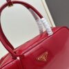 Nylon with Leather Trim, Full Leather 🎉PRADA Counter New Arrival🎉 [Original Order Quality + Matching Cabinet Hardware] Nylon and Top-Grain Calfskin Lock Bag