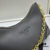 6930bb1b6e68136f4d9ae803 PRADA New Launch Hit (Leather Shoulder Strap + Chain Crossbody) Fashionable Horn Bag with Retro-Modern Fusion