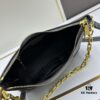 6930bb1d6e68136f4d9ae805 PRADA New Launch Hit (Leather Shoulder Strap + Chain Crossbody) Fashionable Horn Bag with Retro-Modern Fusion