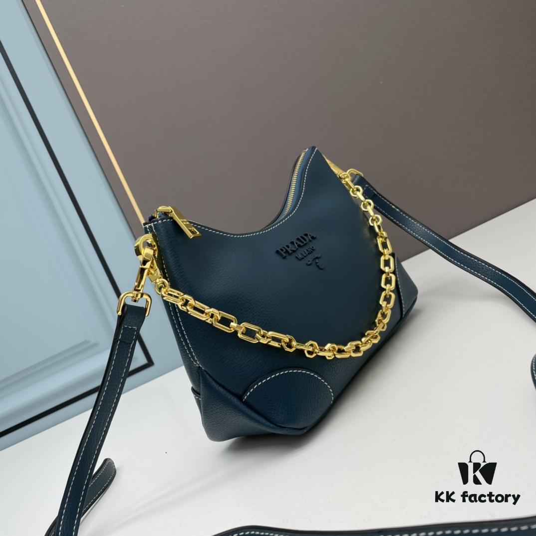 PRADA Hot Seller - New Arrival Horn Bag with Detachable Chain Strap