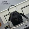 6930bb816e68136f4d9ae8ab Prada Newest Arrival, Calfskin with Pebbled Texture, Dual Strap Design, Leather and Colorful Woven Strap, Stylish and Practical Top Handle Crossbody Bag